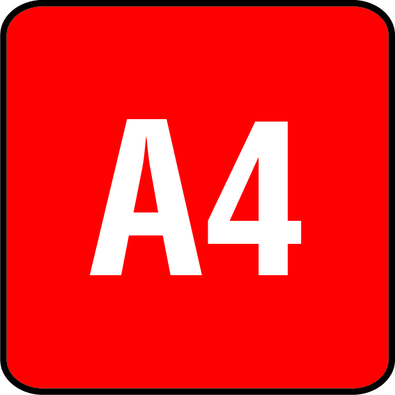 A4 rustfri syrefast