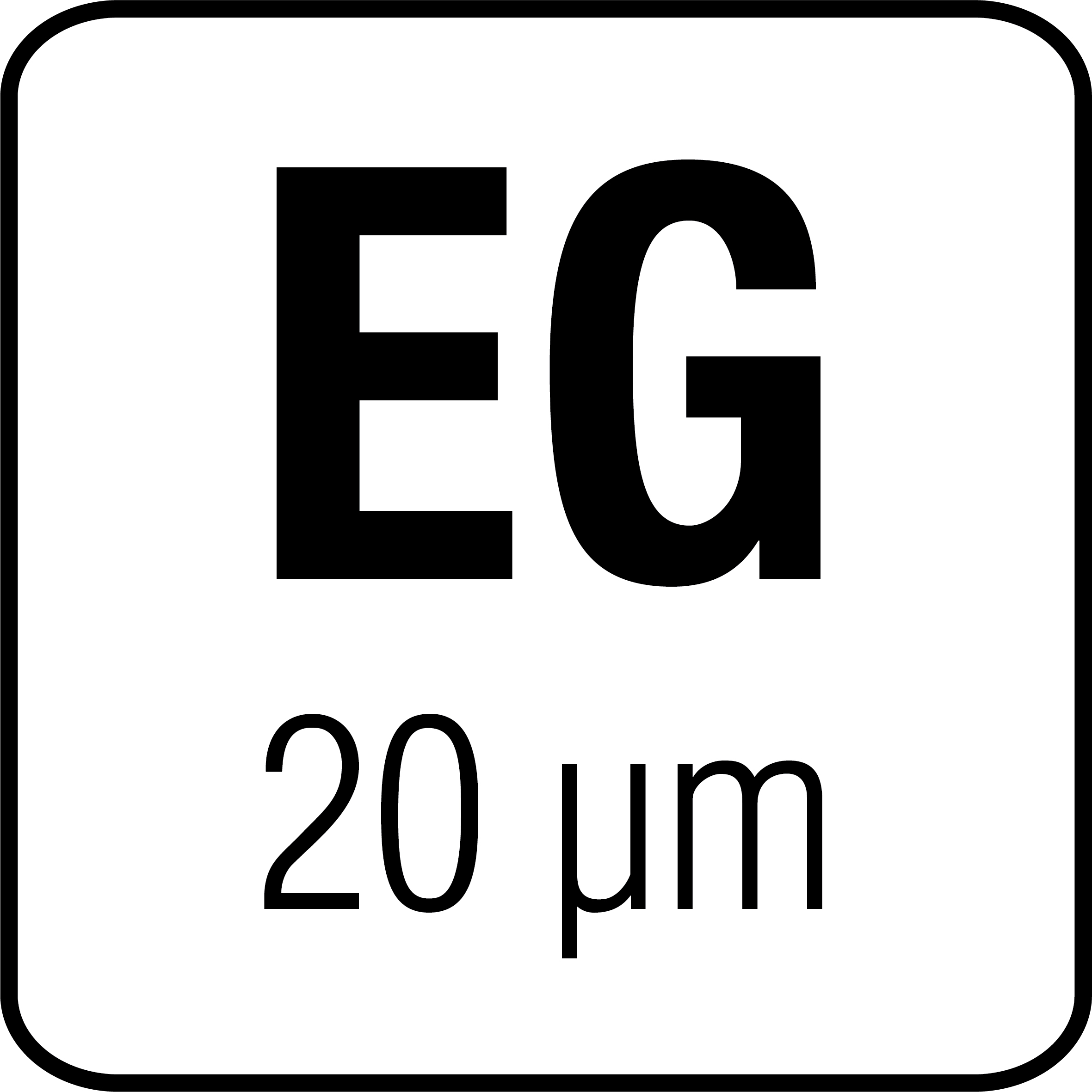 Elgalvanisert stål 20 µm