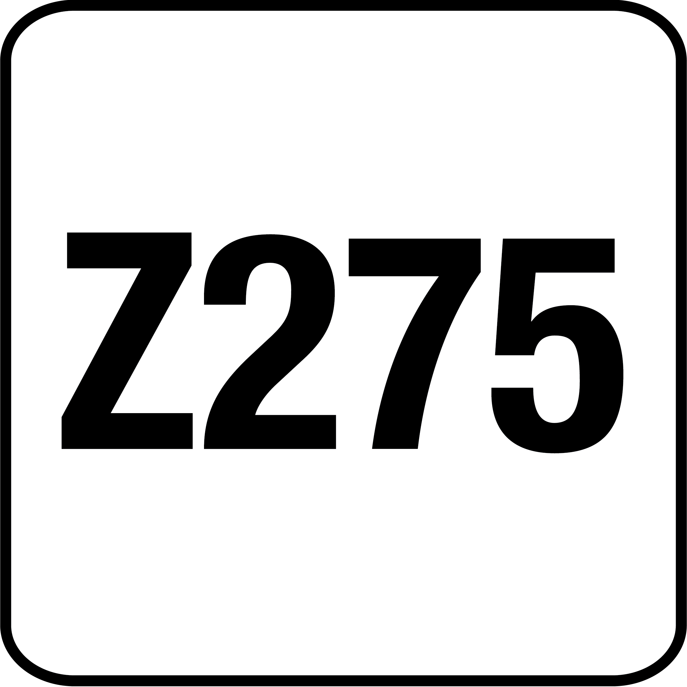 Electrogalvanized steel Z275