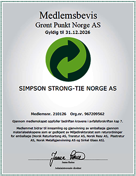 Grønt Punkt Medlemsbevis